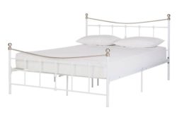 HOME Aeriel Kingsize Bed Frame - White.